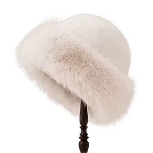 Elegant White Fur Hat